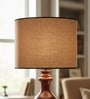 10-Inch Beige Fabric Drum Lampshade