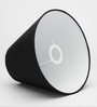 10-Inch Black Fabric Conical Lampshade