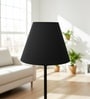 10-Inch Black Fabric Conical Lampshade