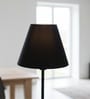 10-Inch Black Fabric Conical Lampshade