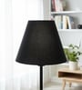 10-Inch Black Fabric Conical Lampshade