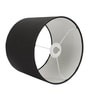 10-Inch Black Fabric Drum Lampshade