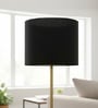 10-Inch Black Fabric Drum Lampshade