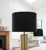 10-Inch Black Fabric Drum Lampshade