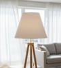 10-Inch Cream Fabric Conical Lampshade
