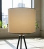 10-Inch Cream Fabric Drum Lampshade