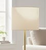 10-Inch Cream Fabric Drum Lampshade