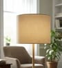 10-Inch Cream Fabric Drum Lampshade