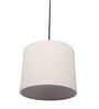 10-Inch Cream Fabric Drum Pendant Light