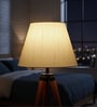 10-Inch Cream Texture Fabric Conical Lampshade
