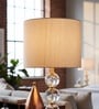 10-Inch Cream Texture Fabric Drum Lampshade