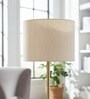 10-Inch Cream Texture Fabric Drum Lampshade
