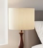 10-Inch Cream Texture Fabric Drum Lampshade