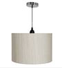 10-Inch Cream Texture Fabric Drum Pendant Light