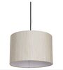 10-Inch Cream Texture Fabric Drum Pendant Light