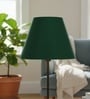 10-Inch Dark Green Fabric Conical Lampshade