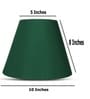 10-Inch Dark Green Fabric Conical Lampshade