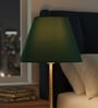 10-Inch Dark Green Fabric Conical Lampshade