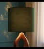 10-Inch Dark Green Fabric Drum Lampshade