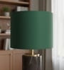 10-Inch Dark Green Fabric Drum Lampshade