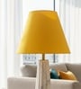10-Inch Dark Yellow Fabric Conical Lampshade