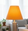 10-Inch Dark Yellow Fabric Conical Lampshade