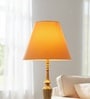 10-Inch Dark Yellow Fabric Conical Lampshade