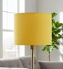 10-Inch Dark Yellow Fabric Drum Lampshade