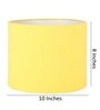 10-Inch Dark Yellow Fabric Drum Lampshade