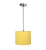 10-Inch Dark Yellow Fabric Drum Pendant Light