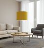 10-Inch Dark Yellow Fabric Drum Pendant Light
