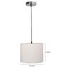 10-Inch Flex Fabric Drum Pendant Light