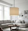 10-Inch Flex Fabric Drum Pendant Light, Modern Hanging Ceiling Lamp
