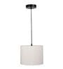 10-Inch Flex Fabric Drum Pendant Light, Modern Hanging Ceiling Lamp