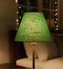 10-Inch Green Texture Fabric Conical Lampshade