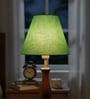 10-Inch Green Texture Fabric Conical Lampshade
