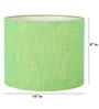 10-Inch Green Texture Fabric Drum Lampshade