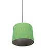 10-Inch Green Texture Fabric Drum Pendant Light