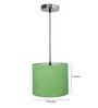 10-Inch Green Texture Fabric Drum Pendant Light