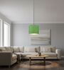 10-Inch Green Texture Fabric Drum Pendant Light