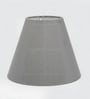 10-Inch Grey Fabric Conical Lampshade