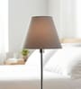10-Inch Grey Fabric Conical Lampshade