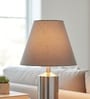 10-Inch Grey Fabric Conical Lampshade