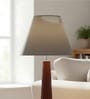 10-Inch Grey Fabric Conical Lampshade