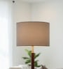 10-Inch Grey Fabric Drum Lampshade
