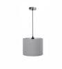 10-Inch Grey Fabric Drum Pendant Light