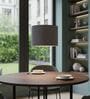 10-Inch Grey Fabric Drum Pendant Light