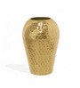 10 Inch Metal Hammered Vase