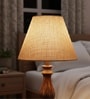 10-Inch Natural Jute Fabric Conical Lampshade
