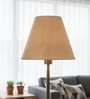 10-Inch Natural Jute Fabric Conical Lampshade